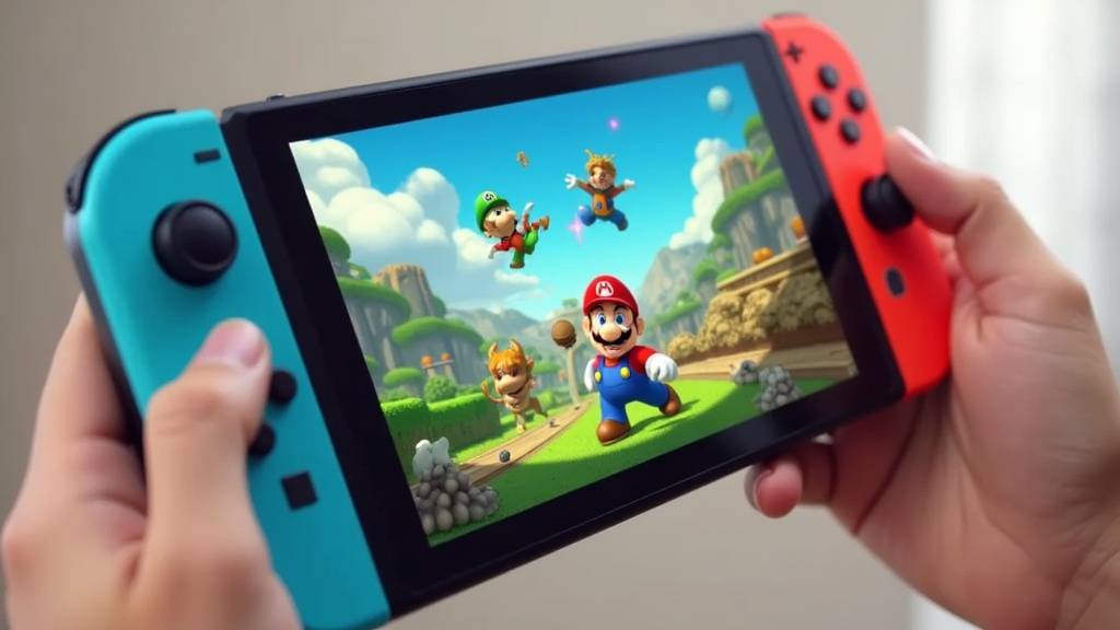 Groupe d'amis jouant aux meilleurs jeux multijoueur sur Nintendo Switch
